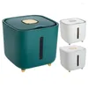 Storage Bottles Rice Dispenser Moisture-proof Bucket Airtight Food Bin With Lid Pet Container Kitchen Organizer