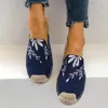 Pantofole Comemore Slip On Scarpe di tela casual da donna Muli femminili traspiranti Comfort Calzature da esterno Donna Ricamate piatte
