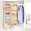 Storage Boxes Item Hanger Organizer Inner Rack Multi-layer Clothes Closet Washable Foldable Shelf Wardrobe