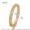 Wando 24K 4Pcs Can Open Dubai Arab Kuwait Gold Color Bangles For Women Girl Arabic Middle East Bride African Jewelry Bangle258p