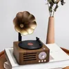 Bluetooth Ser Retro Wood Portable Box Wireless Mini Outdoor for Sound System TF FM Radio Music MP3 Subwoofer 240126