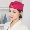 Berets Air Hostesses Beret Hat Formal Uniform Cap Base Stewardess HatParty Role Play Vintage