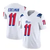 Herrens nya''england''patriots''Active -spelare anpassade Julian Edelman Mac Jones White 2023 F.U.S.E. Throwback Limited Football Stitched Jersey