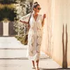 Grundläggande avslappnade klänningar 2017 Kaftan Beach Pareo Beach Badkläder Cover Playa Pareo Tunics Beach Tunics Badkläder Kvinnor Lace Beach Dress #Q880 J240130