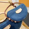 One Shoulder Designer Bag Designer Tvådelar Designer Cross Body Handbag Women Denim Armpit Bag Luxury Crossbody Bag Womens Fashion Classic Handbag