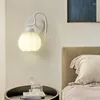 Vägglampa badrum led inomhusbelysning fixturer säng koreansk rum dekor antik träskiva ljus retro