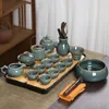 Teegeschirr Sets Reise Chinesische Teetasse Tragbare Matte Luxus Jingdezhen Porzellan Europäischen Nachmittag Set Teteras De Porcelana Geschenke YYY20XP