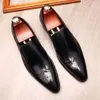 Mode mannen Penny Loafers Echt Leer Casual Loafer Puntige Tip Kantoor Bruiloft Slip op Jurk Schoenen Mannen Hoge kwaliteit