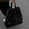 Backpack Versatile Backpack For Women Luxury Designer andbag Purse 2023 New In PU Material Fasion colored Diamond Decorate Book Bag Y2Kqwertyui45