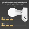 Lamphållare Automatisk mänsklig kropp Infraröd IR-sensorhållare 110-240V E27 Bas LED-glödlampa PIR Motion Detector Wall Socket