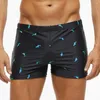 Maillots de bain pour hommes Arrivées Hommes Plus Taille Mode Maillot de bain imprimé Mâle de haute qualité Élastique Maillot de bain avec coussinet En gros