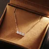 KNOBSPIN D VVS1 Pandent Ожерелья для женщин Сертифицированные GRA свадебные изысканные украшения из стерлингового серебра 925 пробы, ожерелье из розового золота 240123
