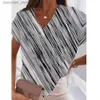 Kvinnors t-shirt 2023 Fashion Woman Blus t-shirt 3d blommig tryck sommar ny gata trend kortärmad lös y2k personlighet halvärmare toppar 240130