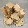 50 stuks Grote Kraftpapier Doos Bruin Kartonnen Sieraden Verpakking Voor Golfkarton Verdikt Papier Post 17Sizes1337g