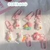 Chaveiros Coelho Bonito Chaveiro Resina Coelho Cenouras Charme Kawaii Pingente Tulip Chaveiro Para Mulheres Meninas Crianças Casal Carro Saco Lindo Presente