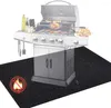 Carpets Outdoor Barbecue Fireproof Mat Waterproof Oil-proof Non-slip Polyester Flame-retardant Indoor Home Kitchen