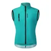 WOSAWE Gilet de cyclisme coupe-vent ultraléger manteau coupe-vent pour hommes Gilet de vélo en tissu extensible veste sans manches avec poche zippée 240123