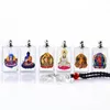 Pendant Necklaces SNASAN Buddha Glazed K9 Crystal 60cm Cord High Quality Bodhisattva Manjusri Buddhism Necklace