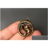 Arts et artisanat Laiton Serpent Enveloppé Génération De Lapin Riche Pendentif Solide Zodiac Lapin Cuivre Micro Sculpté Bijoux Cadeau232B Drop Deli Dhvbn