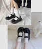 Women Socks Cream Color Lolita Agaric Edge Five Finger For Soft Breathable Sweat-absorbing Split Toe White Black Beige