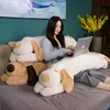 150 cm Giant Lovely Soft Down Cotton Dog Plush Pillow Doll fylld Pet Doll Baby Sleep Pillow Accompany Gift till flickvän 240129