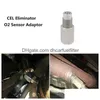 Capteurs de voiture Vérifiez la lumière du moteur O2 Capteur d'oxygène Spacer M18 x 1,5 Cel Eliminator Mini Catalyst Simator 304 Adaptateur en acier inoxydable M1 Dhvfq