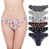 Other Panties Sexy Women Thongs Flowers Print Seamless Low-Waist Breathable Underwear G-String Intimates Lingerie For Female Girls YQ240130