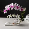 Decorative Flowers Phalaenopsis Fake Flower Home Decorations Living Room Dining Table Ornaments Floral Arrangement Soft Outfit Design