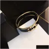 Armreif Marke Gold Berühmte Designer Armband Mode Kreis Paar Liebe Luxus Schmuck Party Geburtstag Zubehör Geschenkbox Klassische Tropfen Otcwk