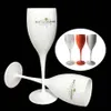 Moet Cups Acrylic Unbreakable Champagne Wine Glass Plastic Orange White Moet Chandon Wine Glass Imerimg GlassゴブレットL2648