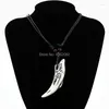 Ожерелья с подвесками, оптовая продажа, 12 шт., искусственная кость яка, резная смола, колье с зубом белой акулы, ожерелье для мужчин и женщин, подарок для серфинга MN143