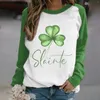 Blusas femininas inglês slainte moda redonda casual quente tops mulheres jaqueta de lã com capuz moletons adolescentes meninas simples