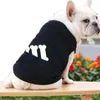 Hundkläder 2024 Summer Pet Clothes Dogs Vest Fleece Sweatshirt Small Medium Stor T-shirt Chihuahua Labrador kläder