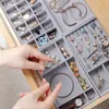 Jewelry Pouches Bags 3pcs Drawer DIY Box Organizer Tray Ring Bracelet Display Case Velvet Jewellery Storage Earring Holder Fit Mo252i