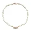 Mode Kristall perlenkette Schlüsselbein Kette Perlen Halskette Barock halsband für frauen partei schmuck gift330W