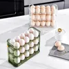 Kitchen Storage Egg Box Refrigerator Organizer Food Containers Fresh-keeping Case Holder Tray Dispenser Boxes 2024