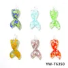 Figurines décoratives 6 pièces coloré mode mignon dégradé queue de sirène charme pendentif en verre bricolage filles bijoux pour collier boucle d'oreille fabrication