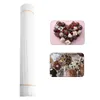 Fleurs décoratives Hualifty Chocolate blanc fonde le support de boîte transparente en plastique Round Candy Wrappers Holders Emmacking Case
