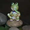 Funny Frog Figurines Living Room Home Collectible Cute Ceramics Decor Crafts Ornament Room Lovely Wedding Gift Table Decoration T2289S