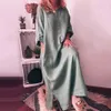 Vestido maxi sukienki na lato Повседневная женская однотонная хлопковая длинная рубашка кафтан Платье Свободные длинные платья Модные женские туфли 240119