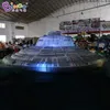 wholesale Aufblasbare Beleuchtungs-Raumfahrzeugmodelle sprengen UFO-Luftballons, Inflation, Raumthema, Dekoration für Party-Events im Freien mit Luftgebläse, 7 m, für Spielzeug, Sport