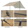 Skugga 5x3m 4x3m 3x3m camping markis med stolpar vattentät UV -skydd solskugga ultralätt utomhus turist canopy strand solskydd yq240131