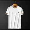 2023 Sommar Ny avancerad kvalitet Silk Cotton Men's Trendy Short Sleeved T-shirt