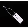 1000Pcs 1 7 3 3Cm One Side Printed White Paper Tags With Elastic String Hang Tags Label For Jewelry Krkkx285C