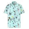 Men's Casual Shirts Man Hawaiian Printed Button Short Sleeve Camisa Hawaiana Men Fashion Homme Vetement 2024