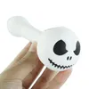 Halloween Skull Jack Pumpkin Silicone Smoking Hand Pipe Cartoon Shape With Glass Bowl For Dry Herb Tobacco Oil Burner Pipes Wax Dab Rigs Wholesale