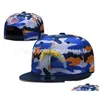 Cappellini da baseball all'ingrosso Tutte le squadre Logo Designer Cappelli Baskball Snapbacks Ricamo unisex Calcio Berretti flessibili a rete chiusa Fisherman Ha Dh1Bw