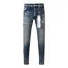 фиолетовые джинсы, дизайнерские джинсы для мужчин, прямые узкие брюки, джинсы, мешковатые джинсы, европейские джинсы, мужские брюки, брюки с байкерской вышивкой, рваные по тренду 29-40 J9042-2