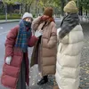 Women's Trench Coats Solid Winter Coat Women Long Parka Thickened Oversized Plus Size X-Long Cotton-padded Jacket Clothing