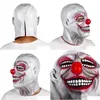 Party Maskers Clown Masker Halloween Fancy Drparty Latex Terror Heaear Raar Drup Eng Kwaad Horror Dichte Tanden X0803 Drop Delivery Thuis